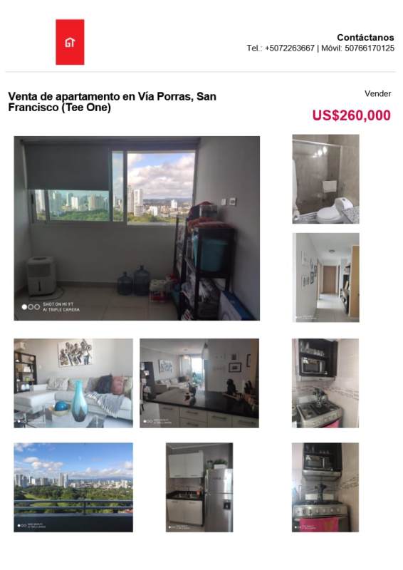 Open-concept living dining space with balcony panoramic views in PH Famagosta apartment Panama City