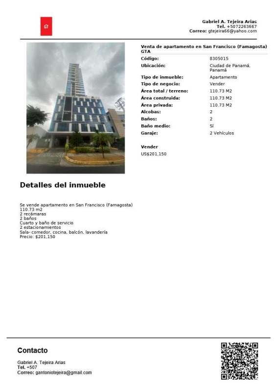 Main gate security access to San Francisco Bay apartments complex in Panama City Panama