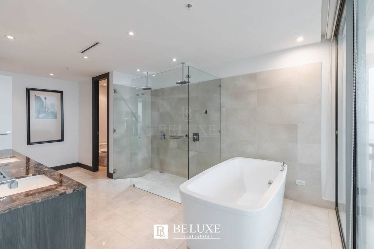 Secondary bedroom with city view windows luxury finishes at JW Marriott Panama