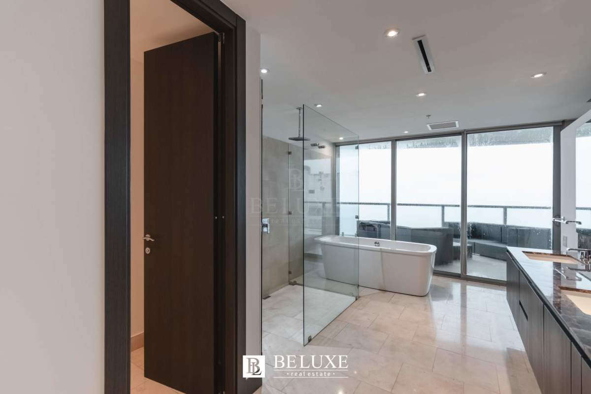 Minimalist bedroom large windows Pacific Ocean views JW Marriott Panama