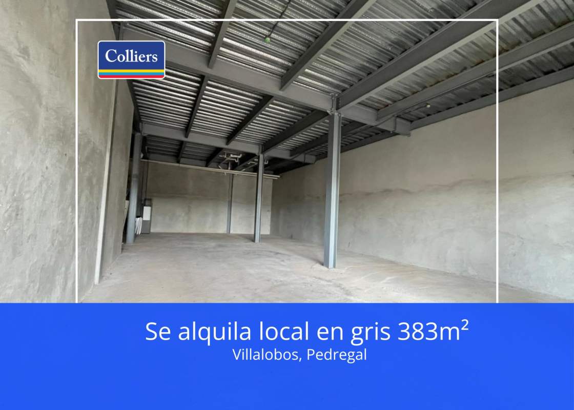 Unfinished industrial style commercial space for rent in Plaza Villalobos Pedregal Panama City