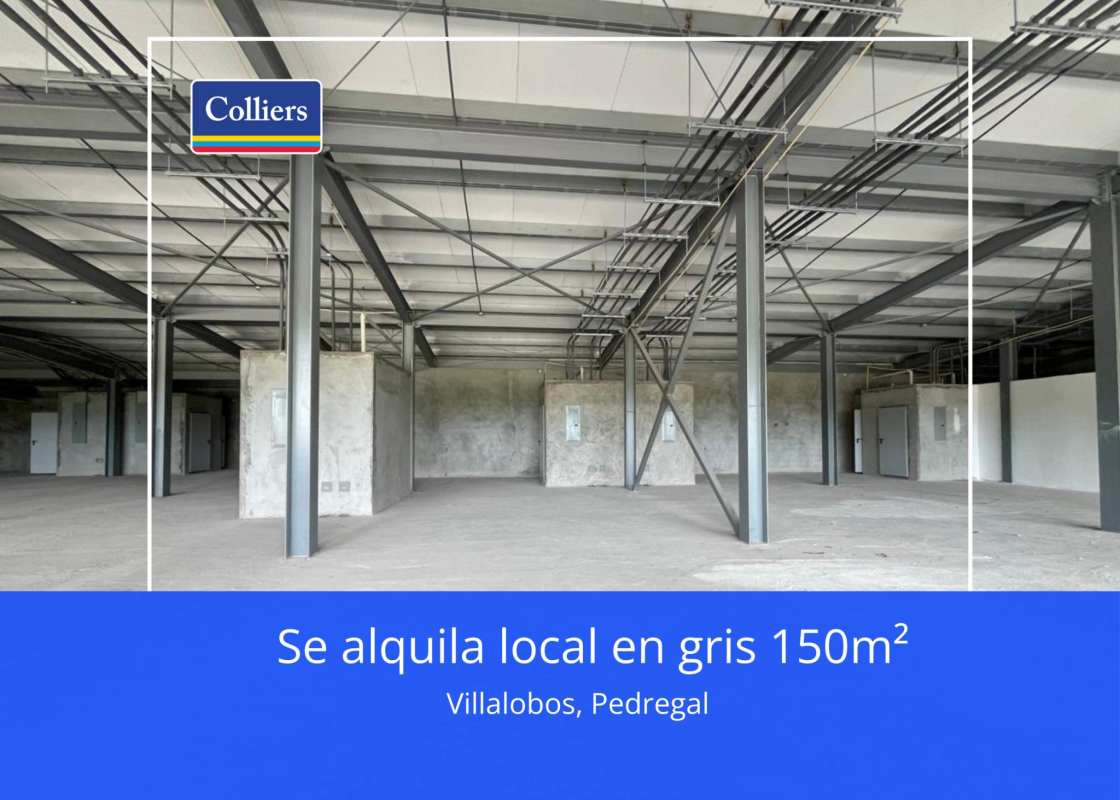 Large open industrial commercial unit for lease at Plaza Villalobos Pedregal with high ceiling
