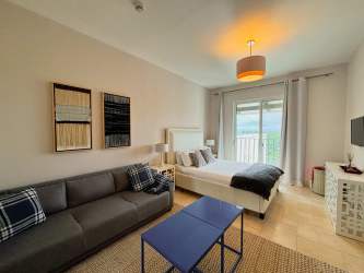 Resort-style beachfront condos with ocean views and gardens in Buenaventura Panama