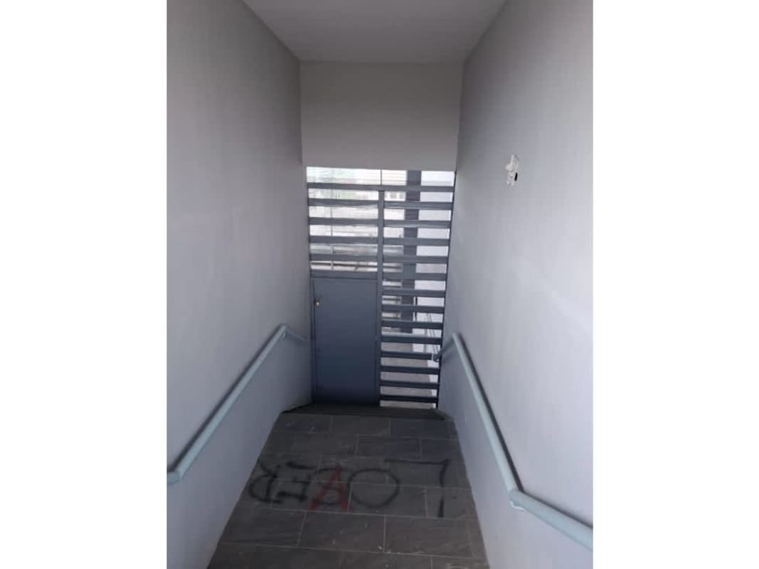 Wide secure corridor with fire safety cabinet in Panama warehouse logistics park