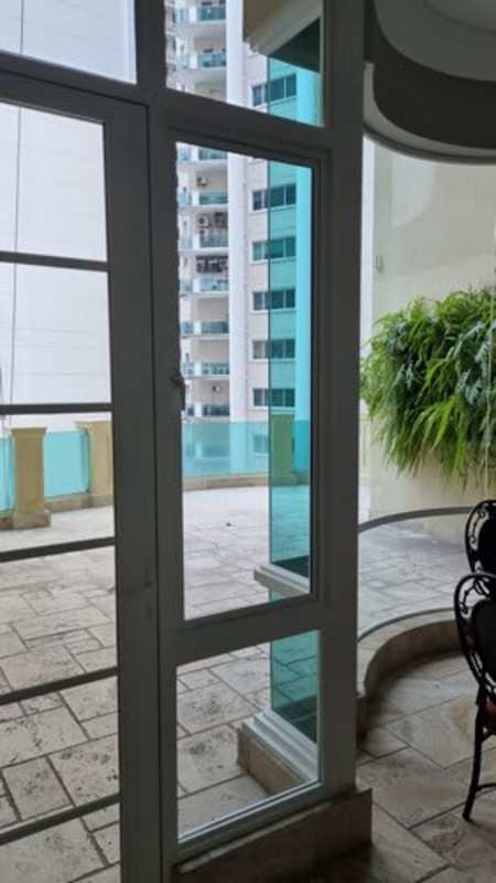 Elegant dining space with crystal chandelier and classic decor Punta Pacífica Panama