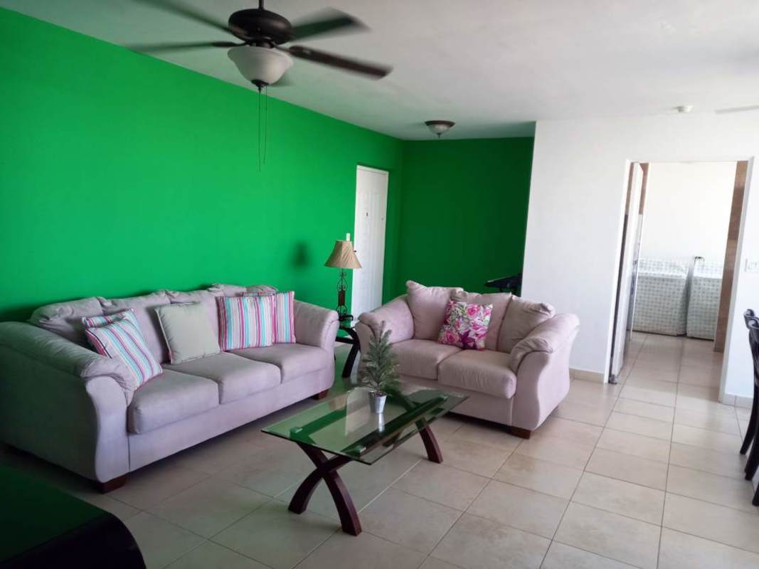 Spacious living room with city view balcony in PH Portofino San Francisco Panama City Panama