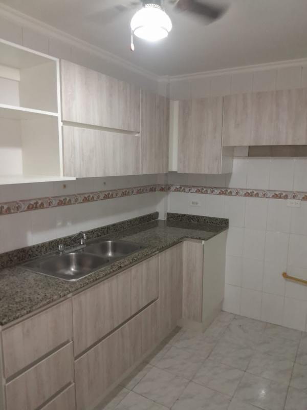 Empty bedroom with tiled floor, window, and white walls PH Miraflores Plaza Panama