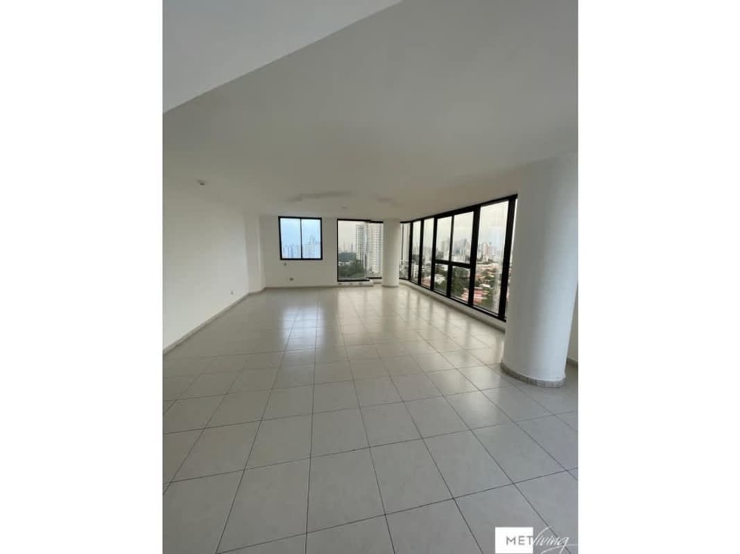 Aerial panoramic view of Panama City skyline near PH La Loma Residences Pueblo Nuevo