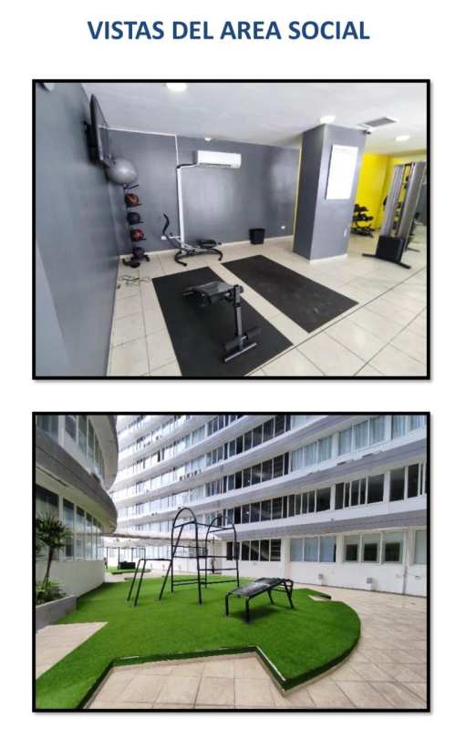 Fully equipped gym and outdoor playground social areas at PH Bay View Panama City