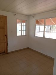 Large tropical garden with coconut palms and lawn at beachfront house Palenque Panama