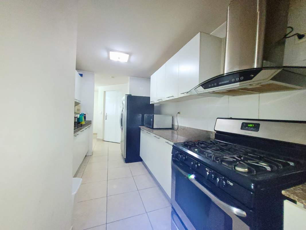 Second bedroom with closet, tiled floor, AC ready in Condado Country Club Panama City Panama