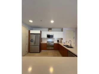 Contemporary kitchen with stainless appliances Buenaventura Panama condo