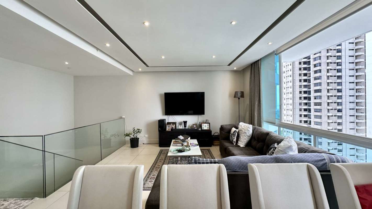 Two-level loft with modern finishes, panoramic ocean views in Costa del Este Panama