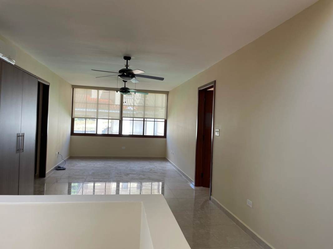 Spacious kitchen area ready for appliances with granite countertops in Clayton Panama house
