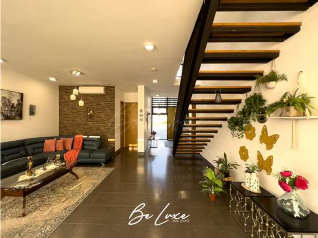 Open plan living and dining area spacious bright luxury house Altos de Panamá