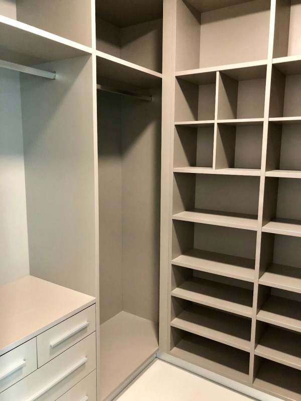 Spacious walk-in closet with shelving Costa del Este luxury rental