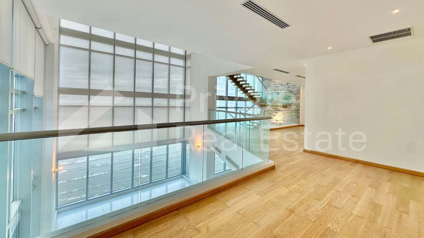 Private rooftop pool and jacuzzi with ocean views at PH Ten Tower Penthouse Panama