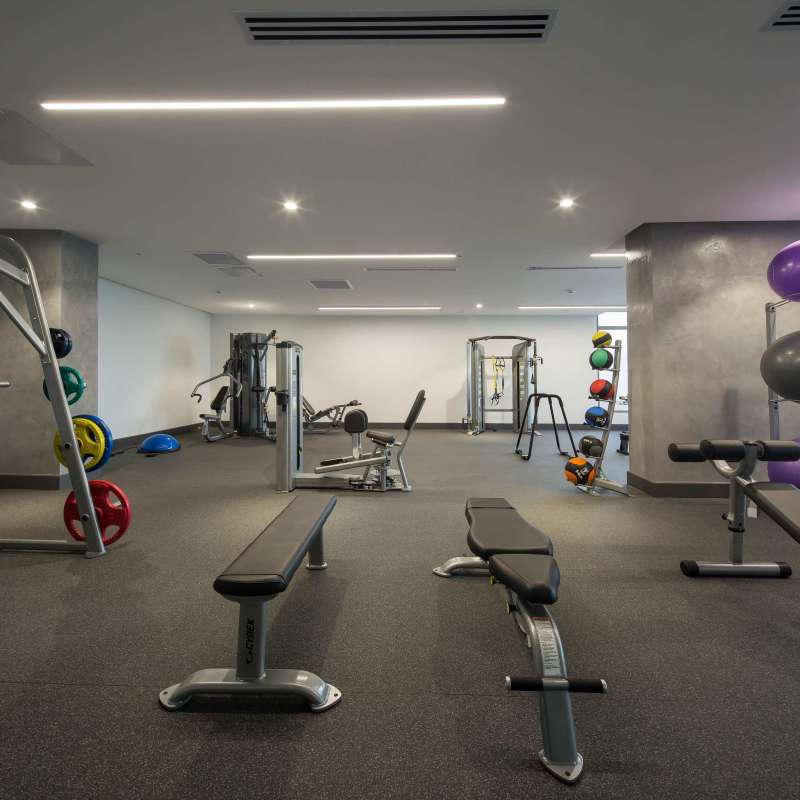 Luxury bedroom with terrace and golf course view in Oceana Residences Santa Maria Panama