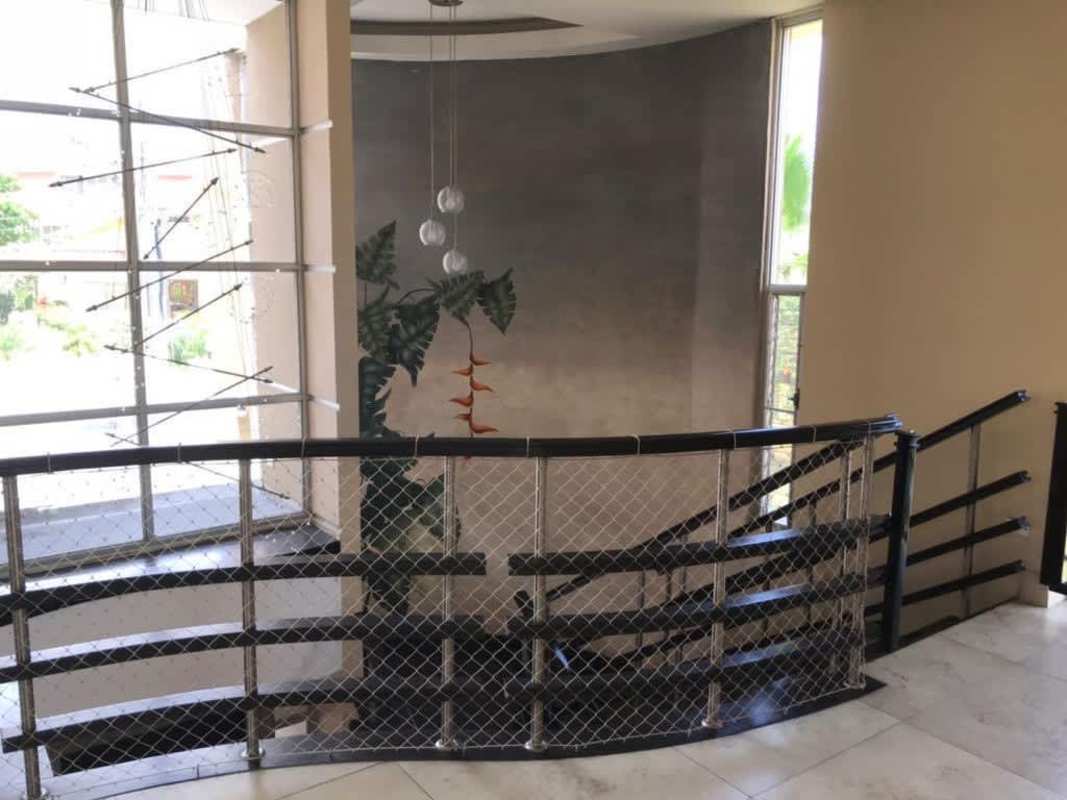 Private balcony off main bedroom in a modern house at Altos de Panamá Panama