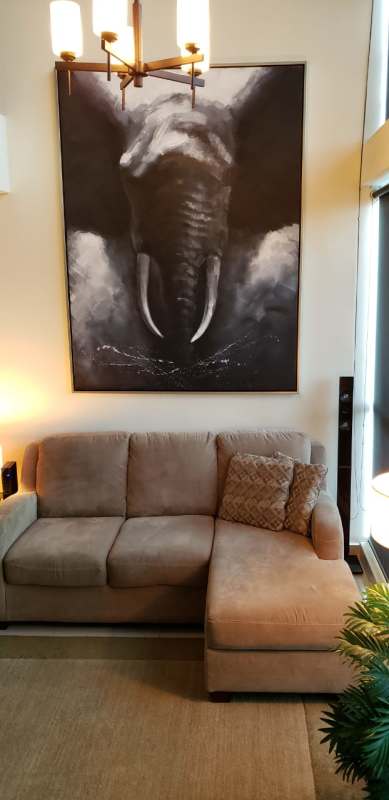 Modern bathroom with granite counter vessel sink and glass shower PH Royal Plaza El Cangrejo