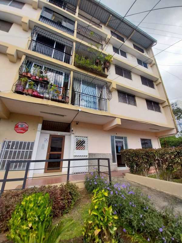 Facade with balconies garden entrance at Fundavico La Locería Panama apartment