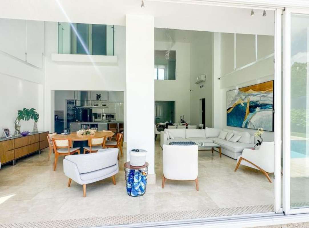 State of the art kitchen with marble counters and integrated appliances Santa María Panama