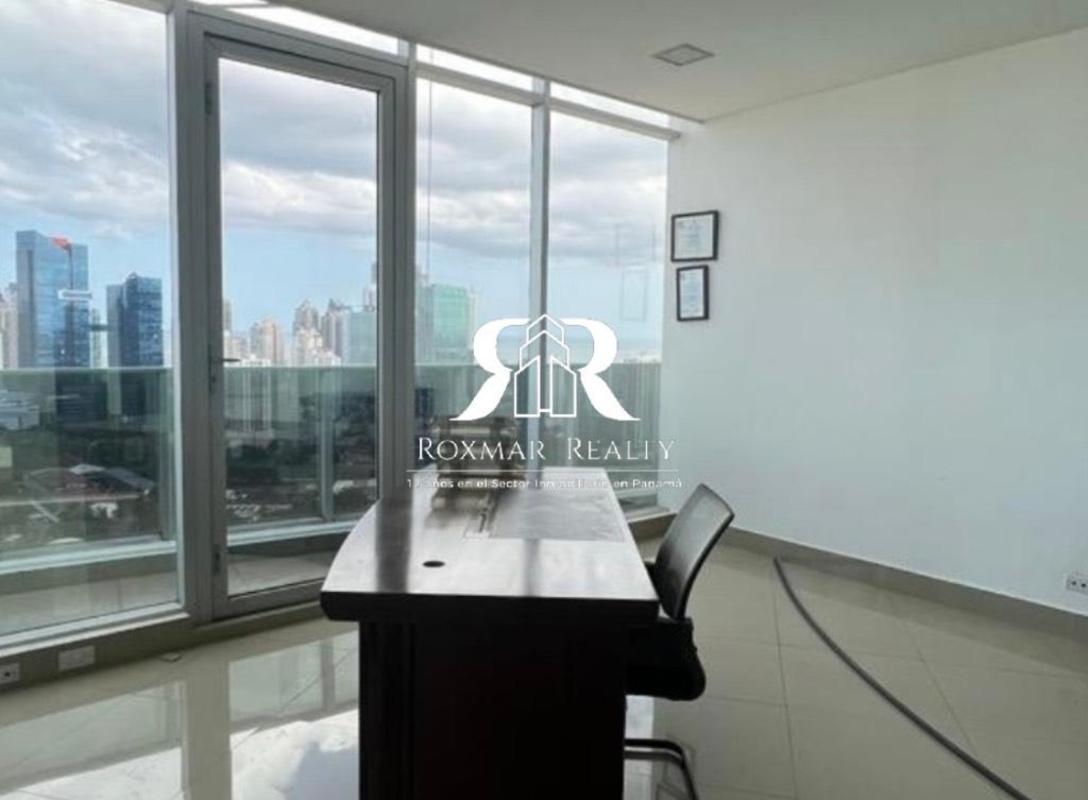 Bright office interior in PH BICSA Tower Panama chic commercial real estate for sale