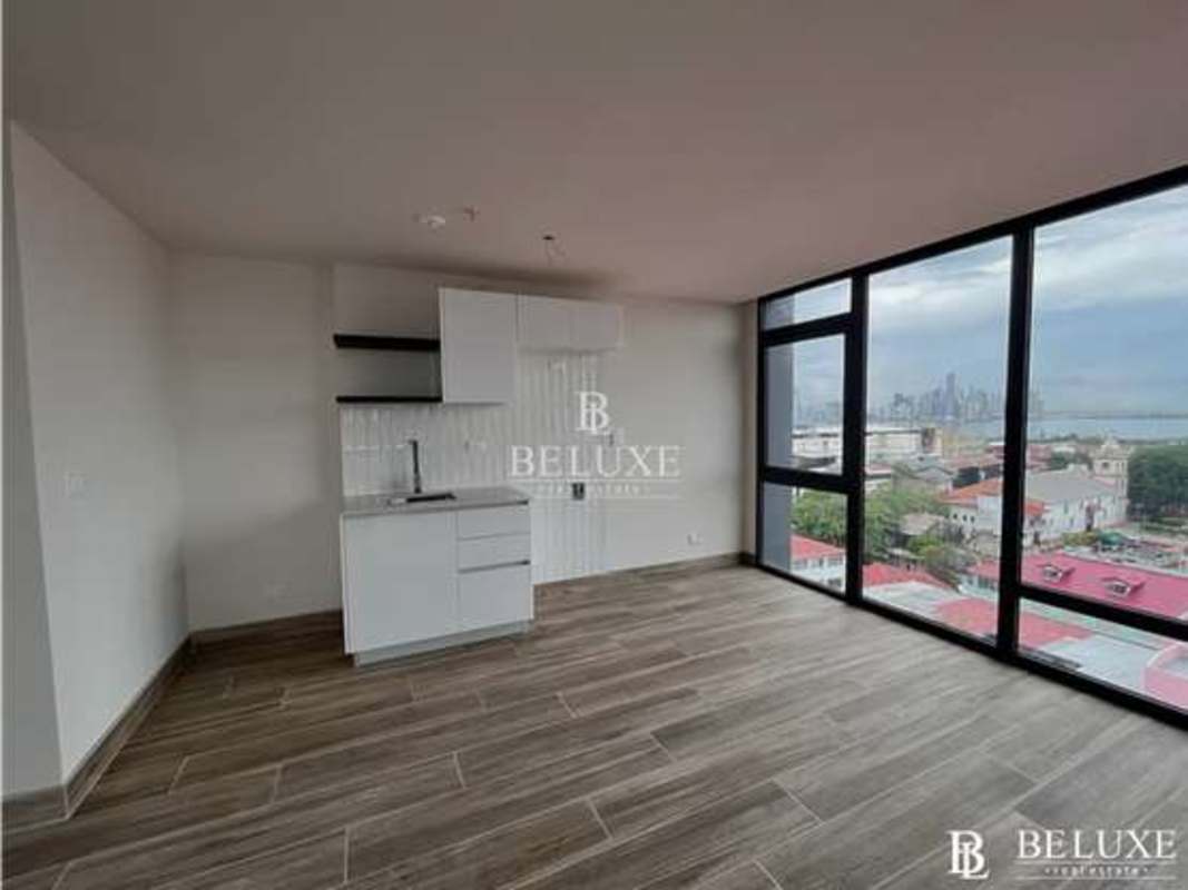 Infinity pool on rooftop terrace with skyline and sea views PH Casco View Casco Viejo Panama