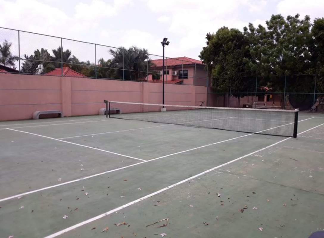 Private tennis court inside PH Versalles community Costa Sur Panama