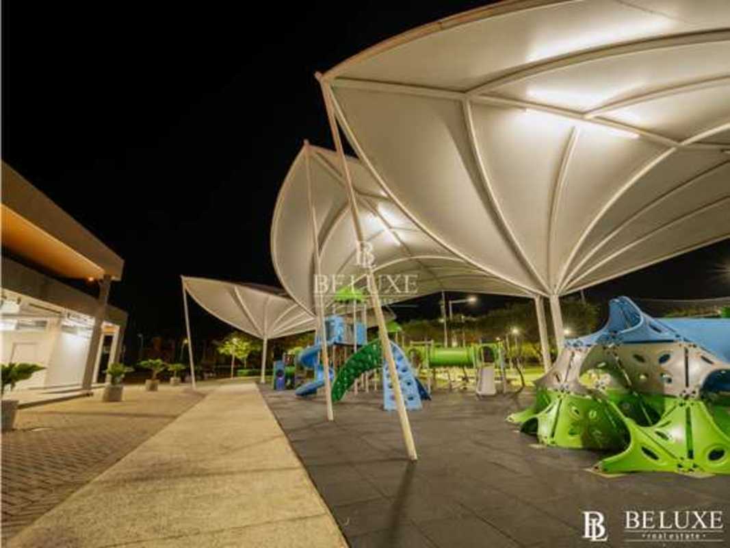 Modern bathroom with double sink and mirror in PH Bali Costa del Este Panama