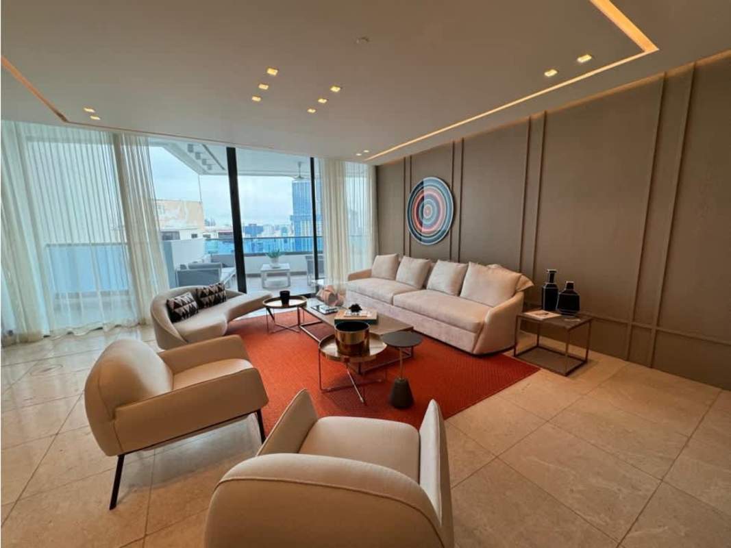 Twin bedroom modern minimalist design PH Delux Punta Paitilla Panama