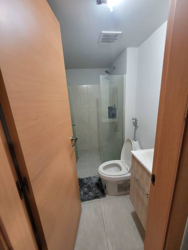 Bedroom furnished with bed AC built-in closet PH Bella Natura Los Andes Panama