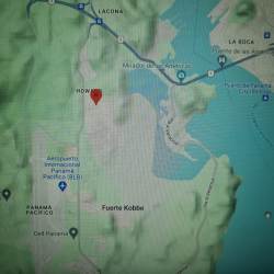 Cadastral plot plan showing dimensions and location of lot in Residencial Howard Panama Pacifico
