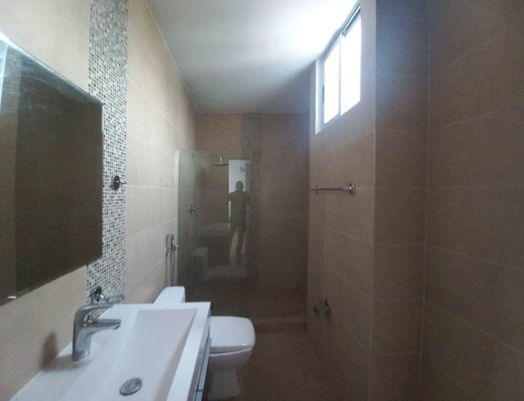 Balcony view of Panama City skyline from apartment at PH The One Tower San Francisco