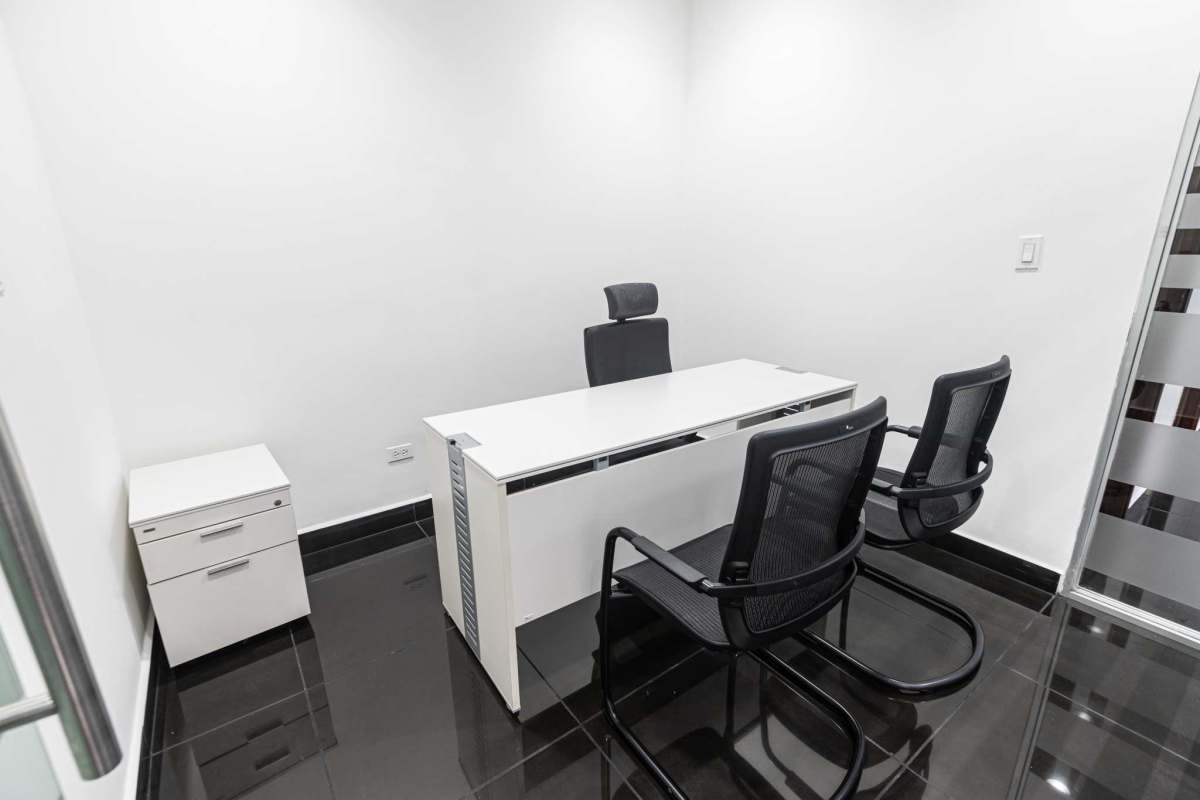 Executive office furnished with Italian leather in PH Office One Obarrio