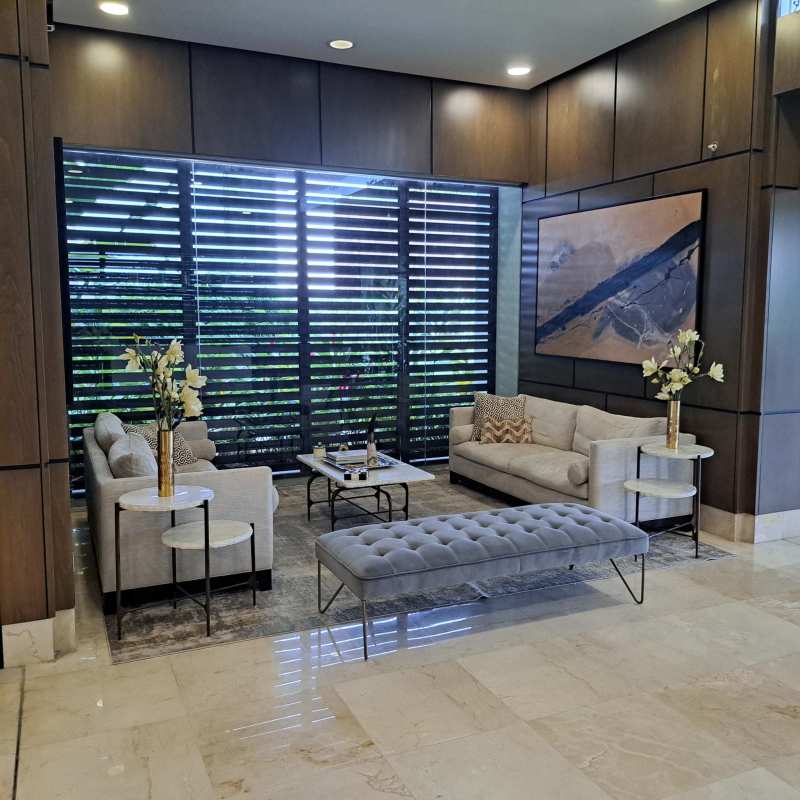 Stylish lobby waiting area Santa Maria The Reserve PH The Privilege Panama