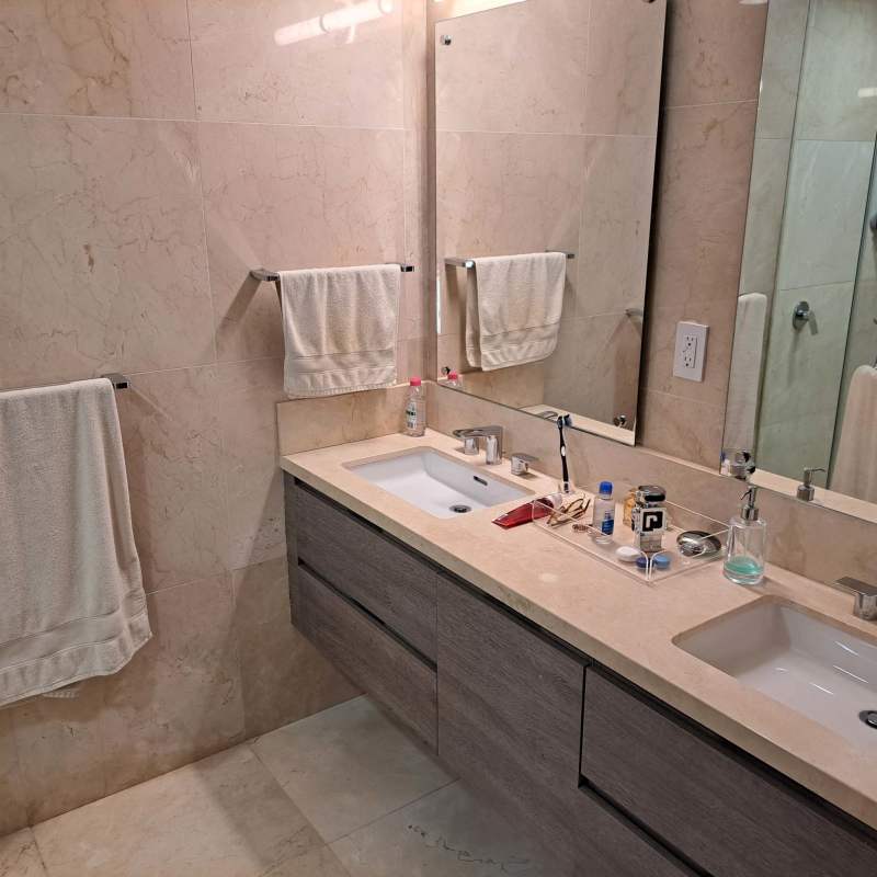 Modern living dining room open layout luxury condo Santa Maria Panama