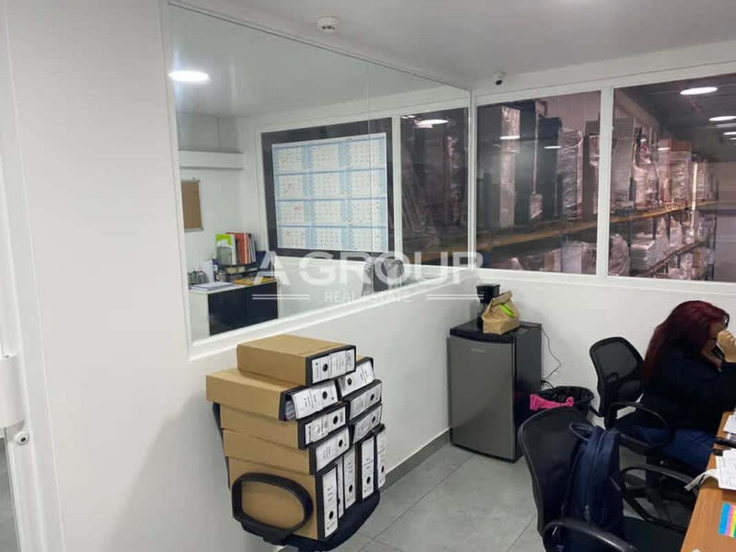 Office interior overlooking warehouse floor at Zona Uno Terminal Panama