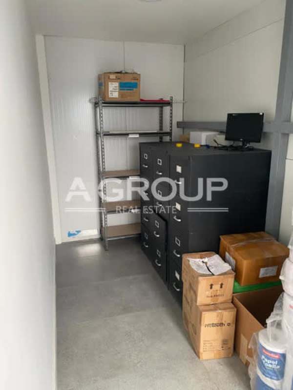 Shared office space overlooking industrial warehouse area Panama