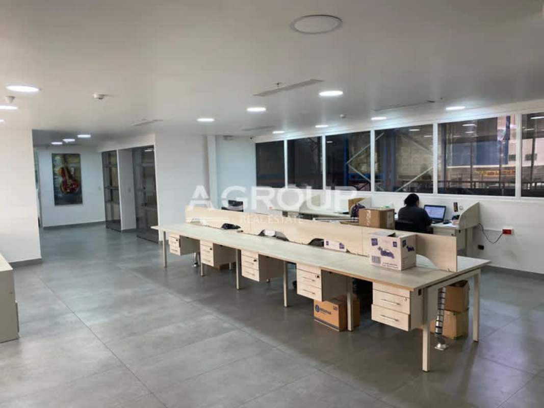 Small storage office with shelving, filing cabinets, boxed storage in Zona Uno Warehouse Panama