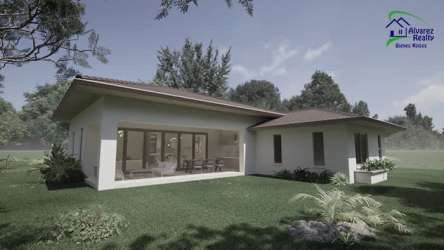 Spacious living and dining area open concept with natural light in Volcán David Panama home