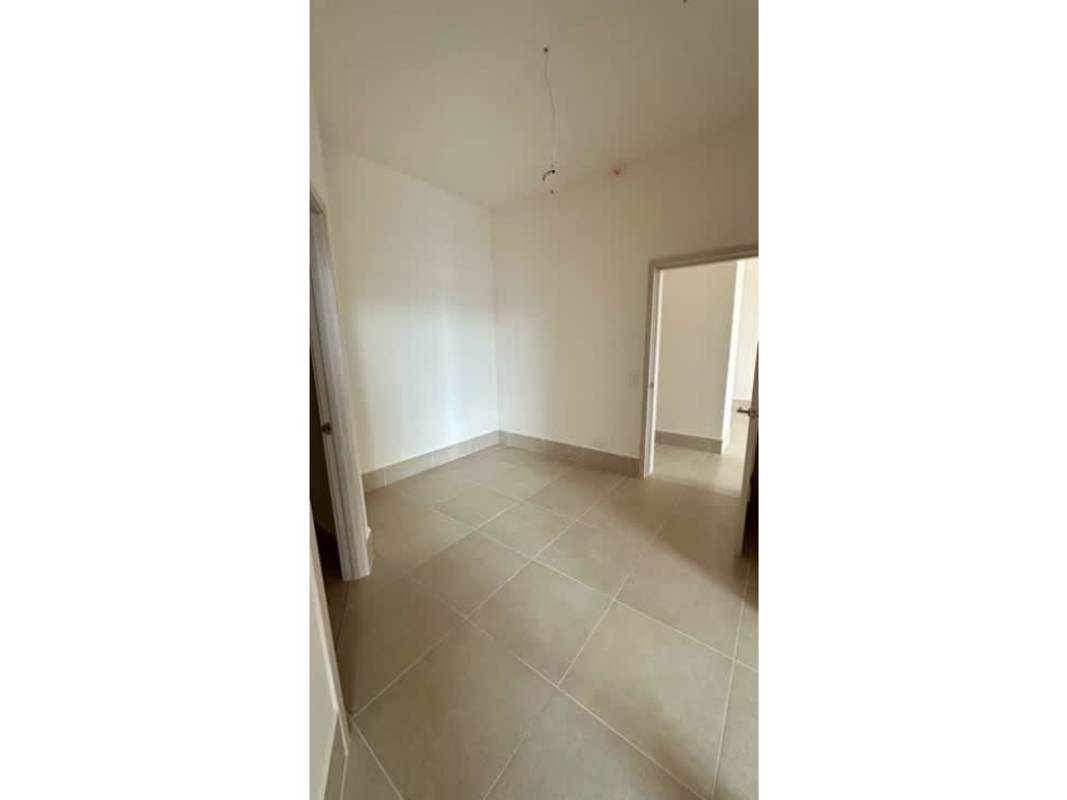 Modern bathroom with glass shower and quality finishes in luxury Ocean House apartment