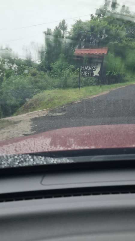 Lush hills distant mist mountain view rural land La Laguna Panama