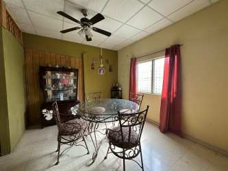 Dining room with traditional furniture and fan, La Ermita Las Tablas house for sale