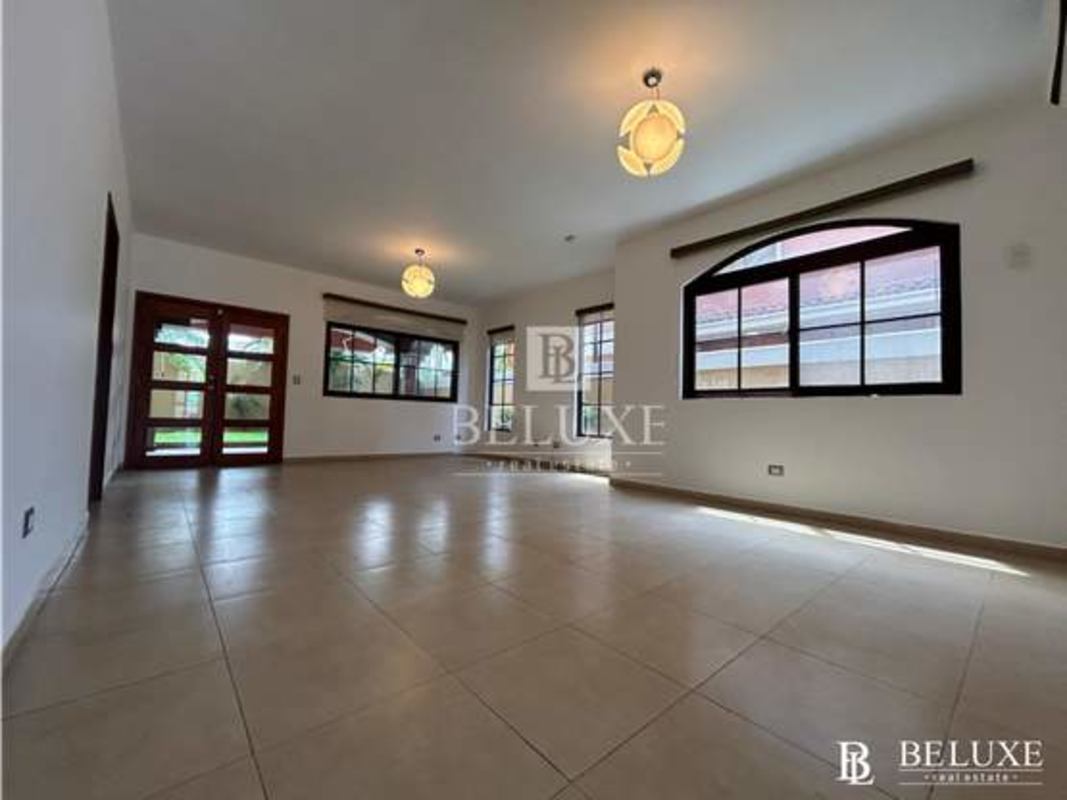Large integrated dining and living room in PH El Doral Costa Sur Panama house for sale