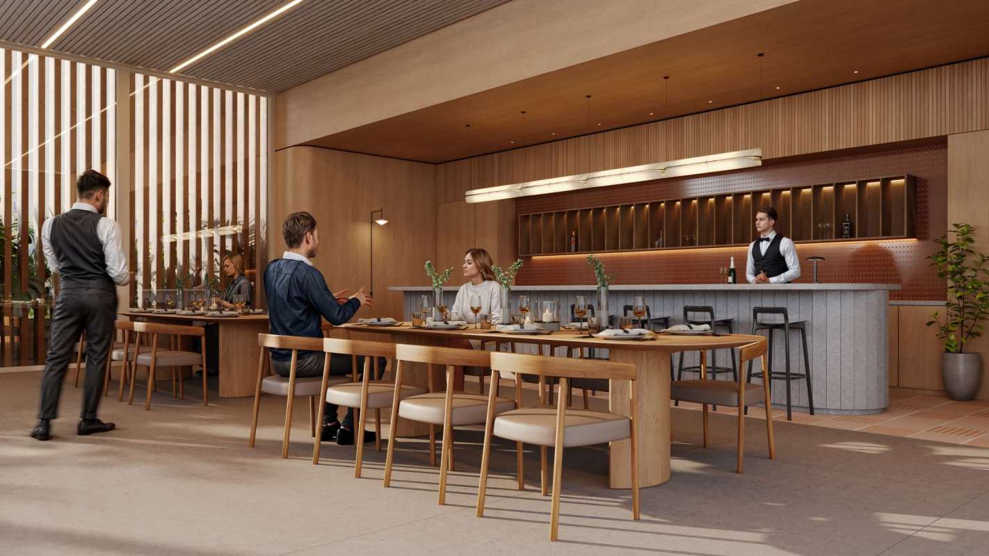 Modern gym and bright yoga studio with panoramic city and ocean views in IPANEMA Panama