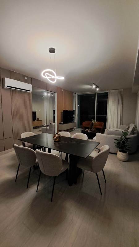 Night view balcony with skyline at PH BICSA Panama City