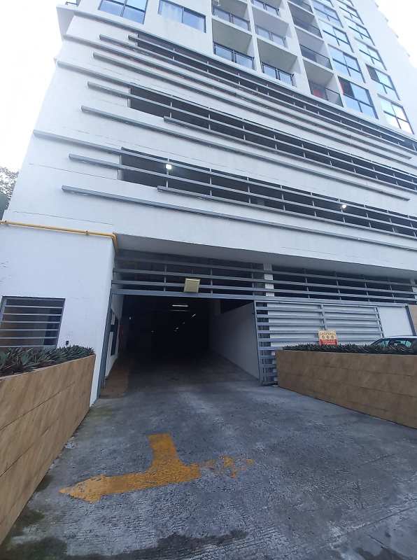 Apartment kitchen with black granite countertop double sink Midtown Panama
