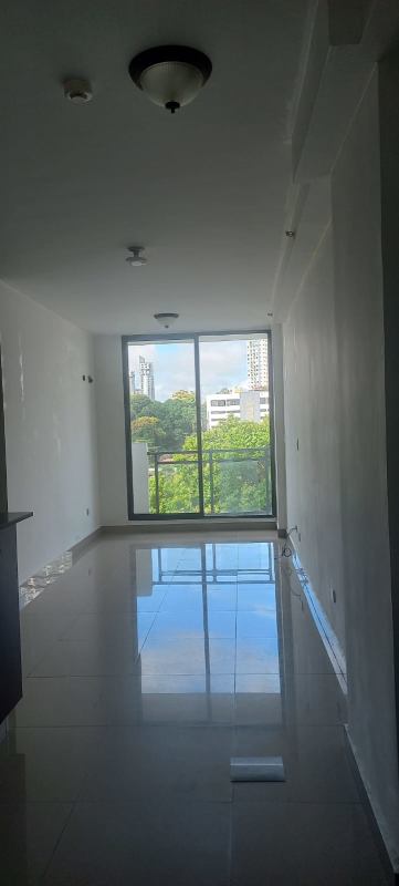 Unfurnished living room with floor to ceiling window city view Midtown Panama