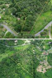 Natural forested lot with gentle slopes in Panama's mountain countryside near El Valle de Antón